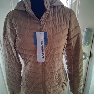 32 Degrees Women's Tan Puffer Jacket